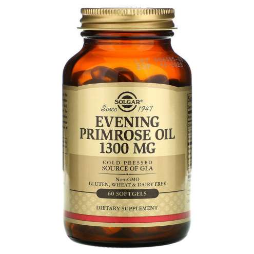 SOLGAR Evening Primose Oil - Масло примулы вечерней 1300 мг, 60 капсул